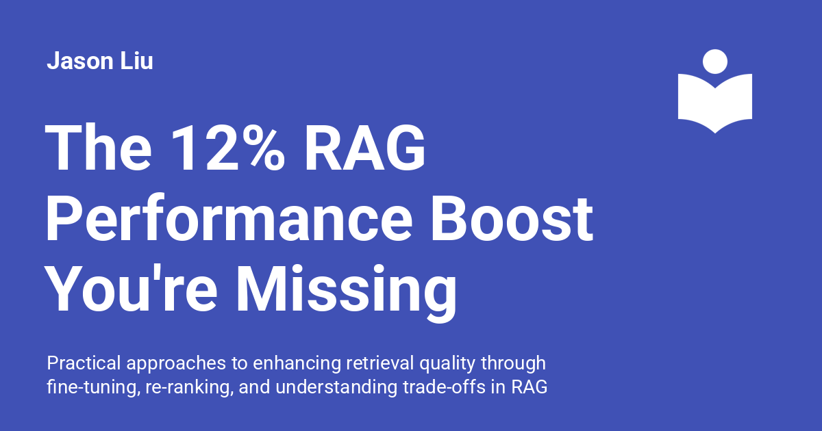 The 12% RAG Performance Boost You're Missing (Ayush, LanceDB)