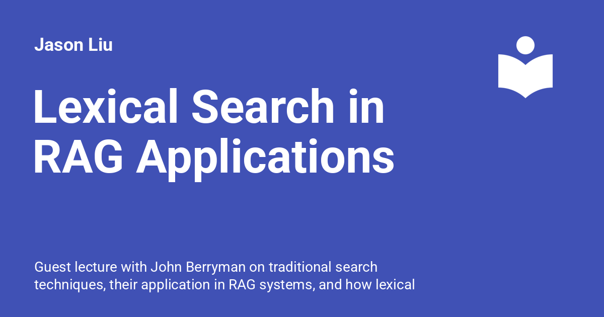 Lexical Search in RAG Applications
